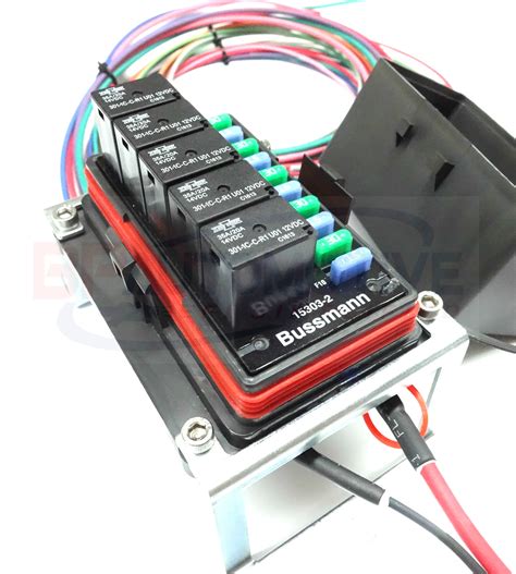 fuse box relay power distribution block|universal fuse block with relays.